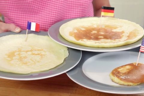 Petersilien-Pancakes mit Pastinakencreme