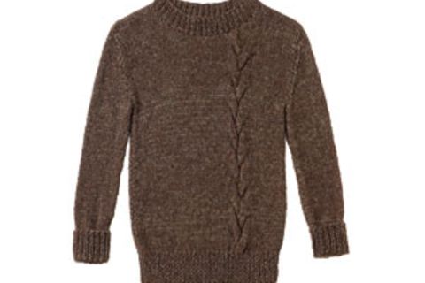 Pullover mit Zopfmuster stricken