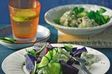 Lila Gemüse mit Makrelen-Dip