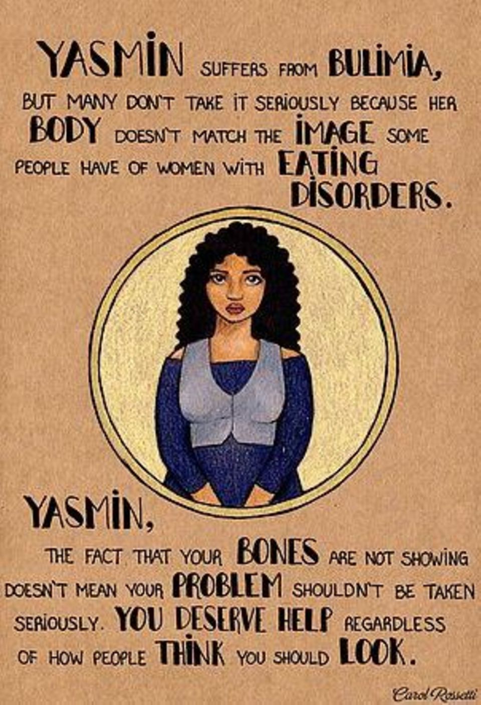 Yasmin leidet an Bulimie, aber viele nehmen das nicht ernst ...