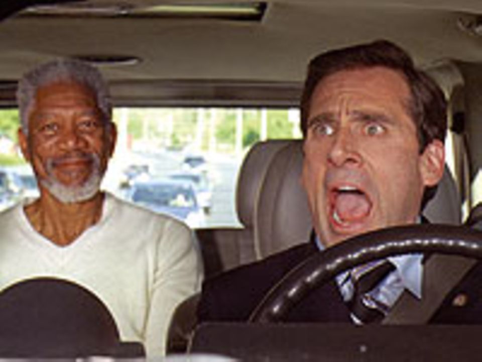 Evan Baxter (Steve Carell) und Gott (Morgan Freeman) Evan Baxter (Steve Carell) und Gott (Morgan Freeman)