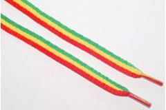 Trendige Schnürsenkel in den Rastafari Farben rot, grün und gelb gibt's für ca. 3 Euro bei www.linke-t-shirts.com Trendige Schnürsenkel in den Rastafari Farben rot, grün und gelb gibt's für ca. 3 Euro bei www.linke-t-shirts.com