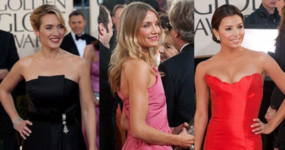 Geballter Glamour: Kate Winslet, Cameron Diaz und Eva Longoria bei der Verleihung der 66. Golden Globes