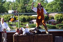 In der Piratenshow geht es heiß her In der Piratenshow geht es heiß her