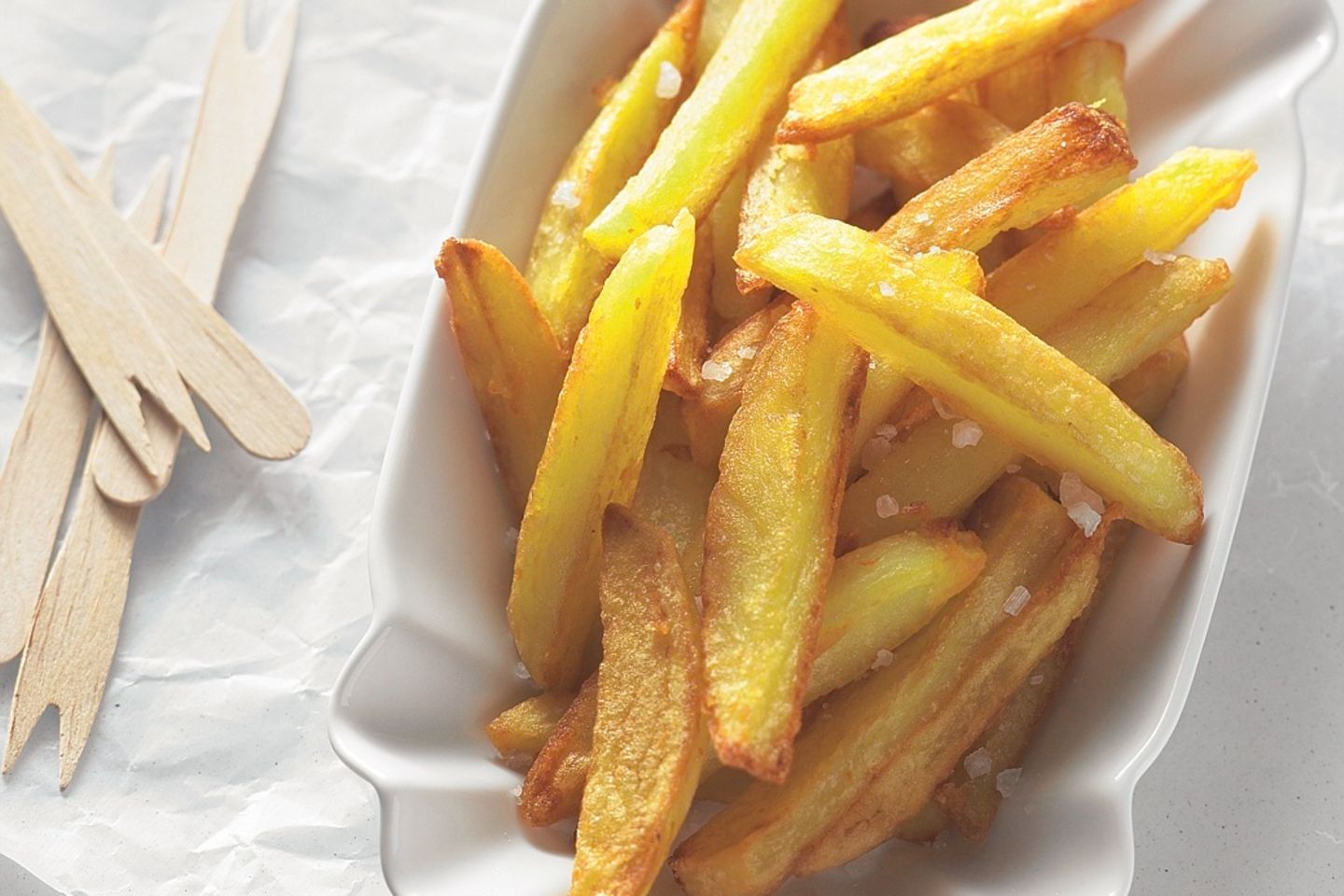 Pommes Frites in einer Schale