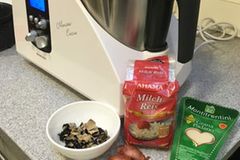 Aus diesen Zutaten soll ein Risotto werden. Aus diesen Zutaten soll ein Risotto werden.