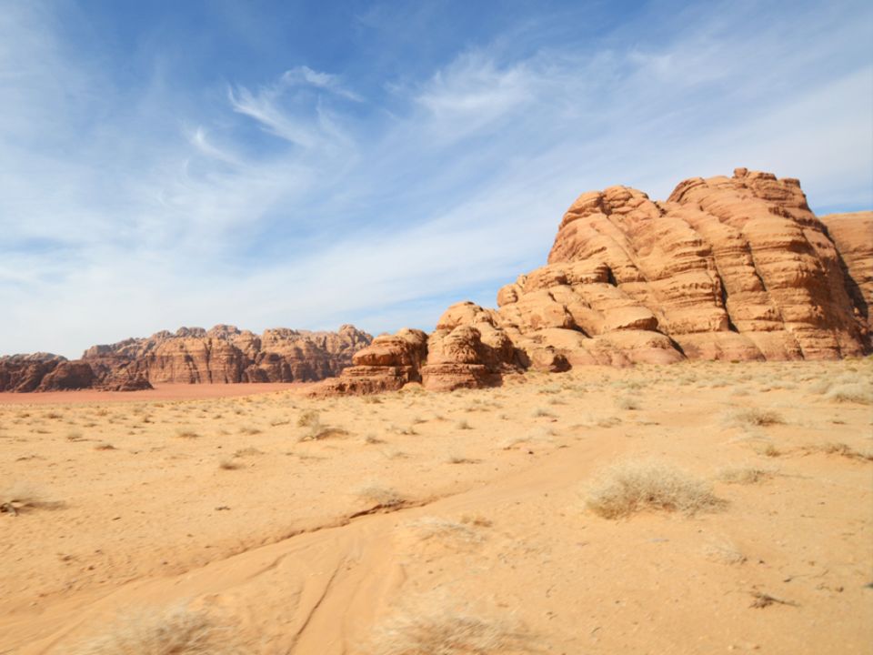 Die Weite der Wüste Wadi Rum