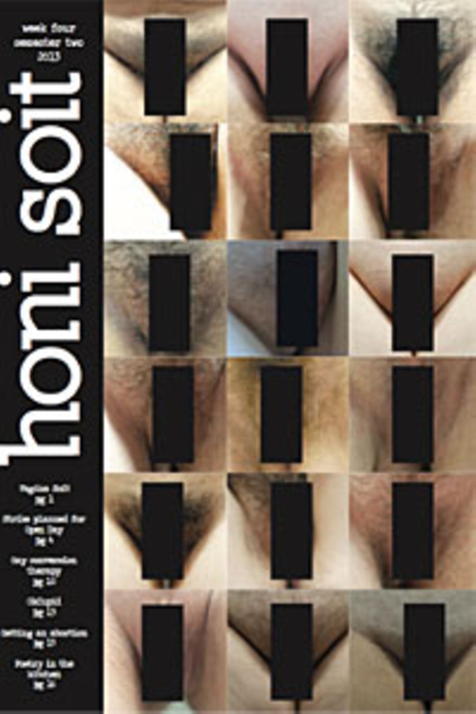 "Honi Soit"-Cover: Auch mit schwarzen Balken "unsittlich"?
