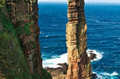 140 Meter hoch ist das Wahrzeichen der Insel Hoy, der "Old Man" - und von keinem Sturm zu erschüttern 140 Meter hoch ist das Wahrzeichen der Insel Hoy, der "Old Man" - und von keinem Sturm zu erschüttern
