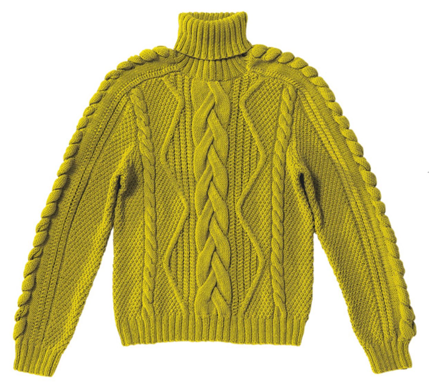 Strickanleitung: Pullover mit Zopfrautenmuster stricken