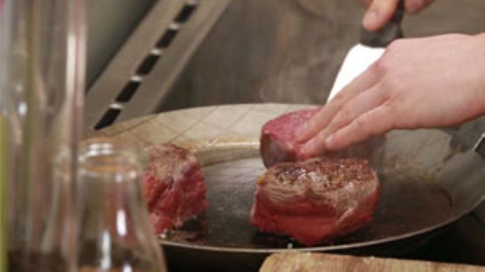 Steak-Garstufen: Von rare bis well done
