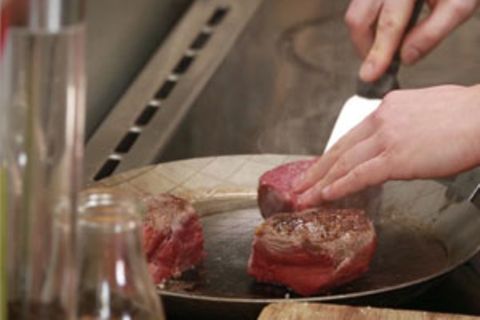 Steak-Garstufen: Von rare bis well done
