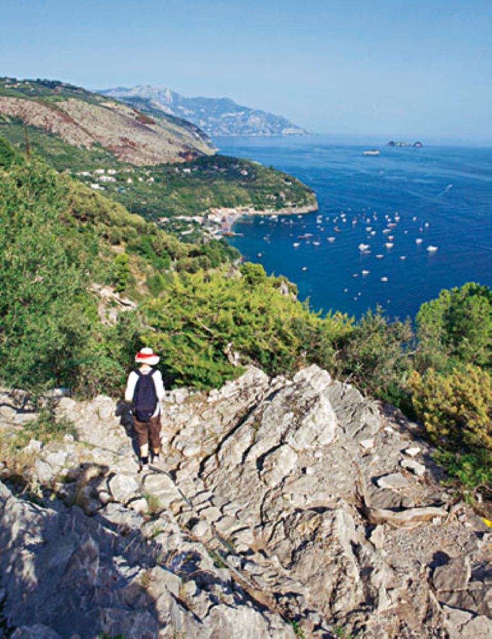 Berückende Aussichten auf einer Wanderung auf alten Maultierpfaden der Sorrentiner Halbinsel