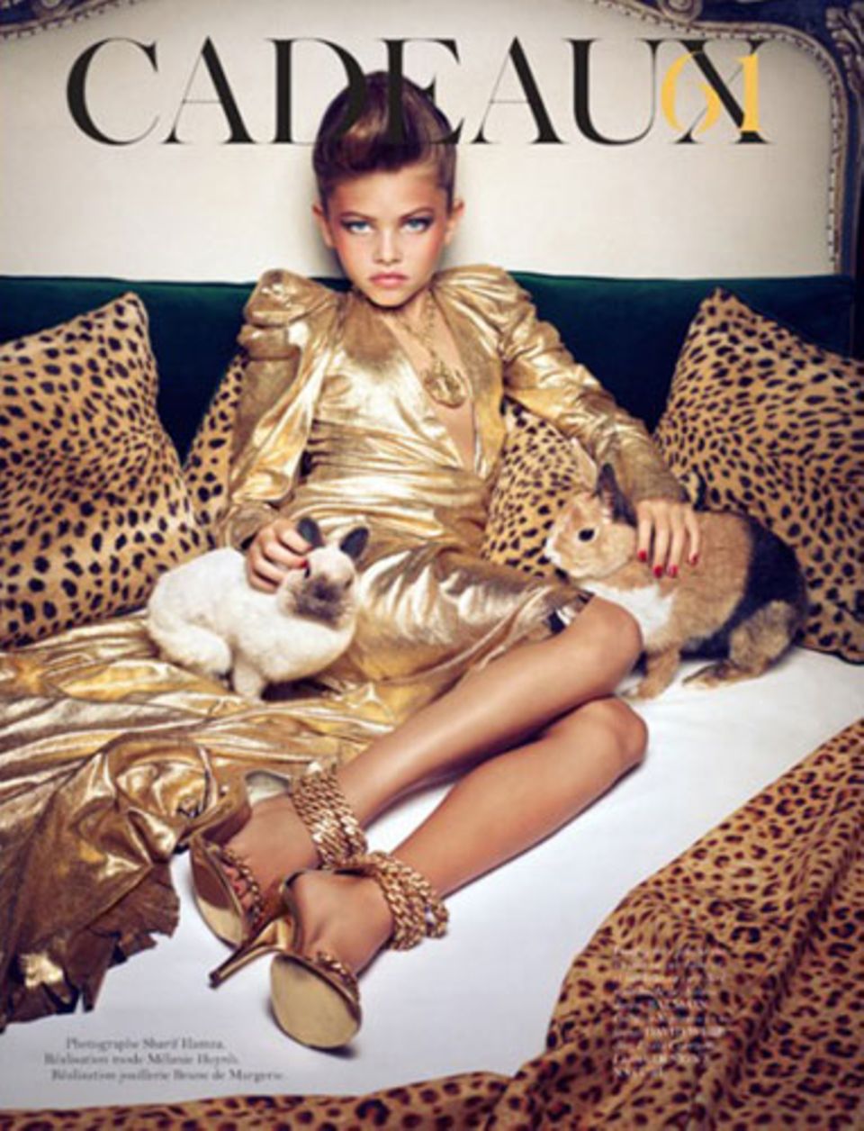 Die damals 10-jährige Thylane Blondeau in einer Fotostrecke der "Vogue Paris"