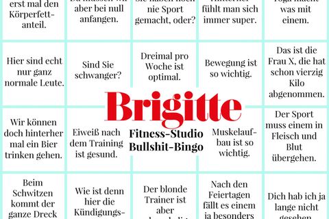 Das Bullshit-Bingo fürs Fitness-Studio