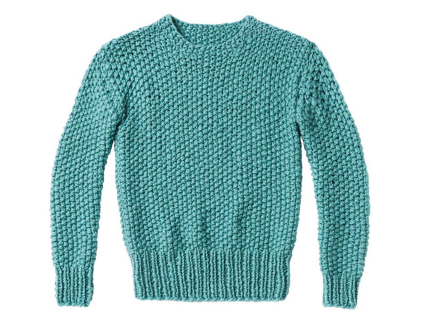 Perlmuster-Pullover stricken - eine Anleitung