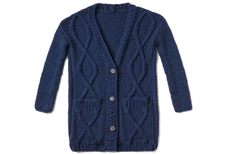 Strickjacke mit X-Muster stricken - eine Anleitung