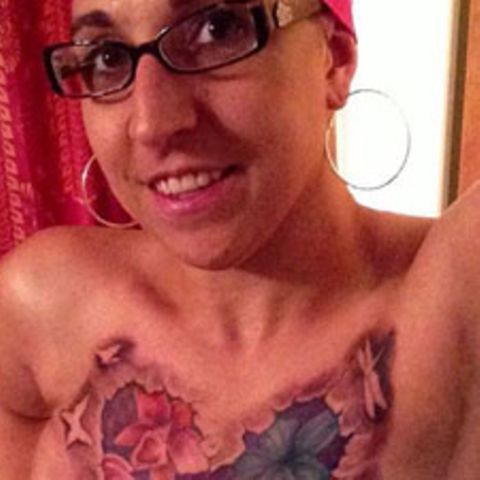Mutiges Selfie nach Brustkrebs