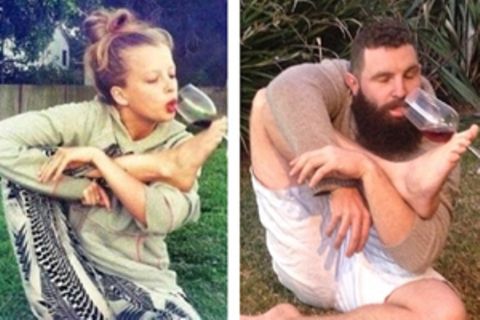 So lustig: Typ stellt Tinder-Fotos nach