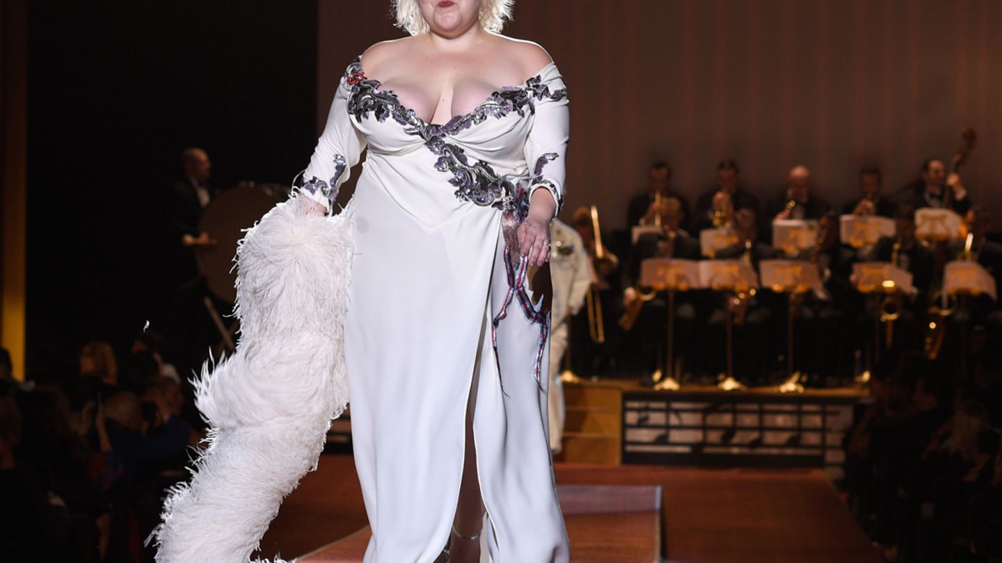 Pfundig!: Beth Ditto rockt als Model die New York Fashion Week ...