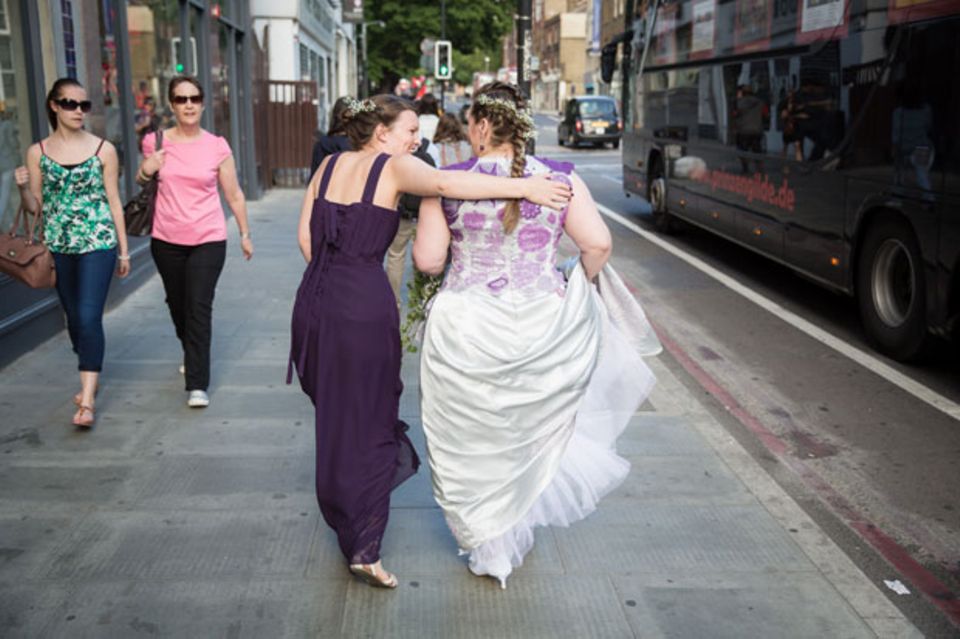 Diese Braut hat ihr eigenes Hochzeitskleid gehäkelt