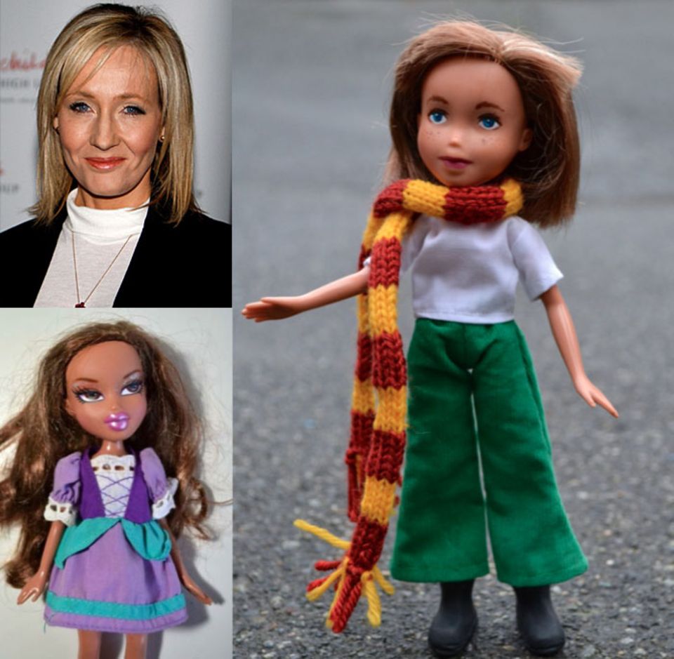 Aus dem etwas dümmlichen Dirndl-Mädchen wird eine der erfolgreichsten Autorinnen der Welt: Harry-Potter-Erfinderin J.K. Rowling, mit passendem Gryffindor-Schal. Aus dem etwas dümmlichen Dirndl-Mädchen wird eine der erfolgreichsten Autorinnen der Welt: Harry-Potter-Erfinderin J.K. Rowling, mit passendem Gryffindor-Schal.