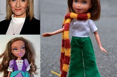 Aus dem etwas dümmlichen Dirndl-Mädchen wird eine der erfolgreichsten Autorinnen der Welt: Harry-Potter-Erfinderin J.K. Rowling, mit passendem Gryffindor-Schal. Aus dem etwas dümmlichen Dirndl-Mädchen wird eine der erfolgreichsten Autorinnen der Welt: Harry-Potter-Erfinderin J.K. Rowling, mit passendem Gryffindor-Schal.