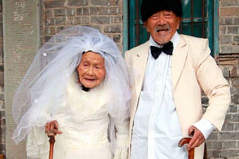 Erstes Hochzeitsfoto nach 88 Jahren: Welch ein Liebesglück