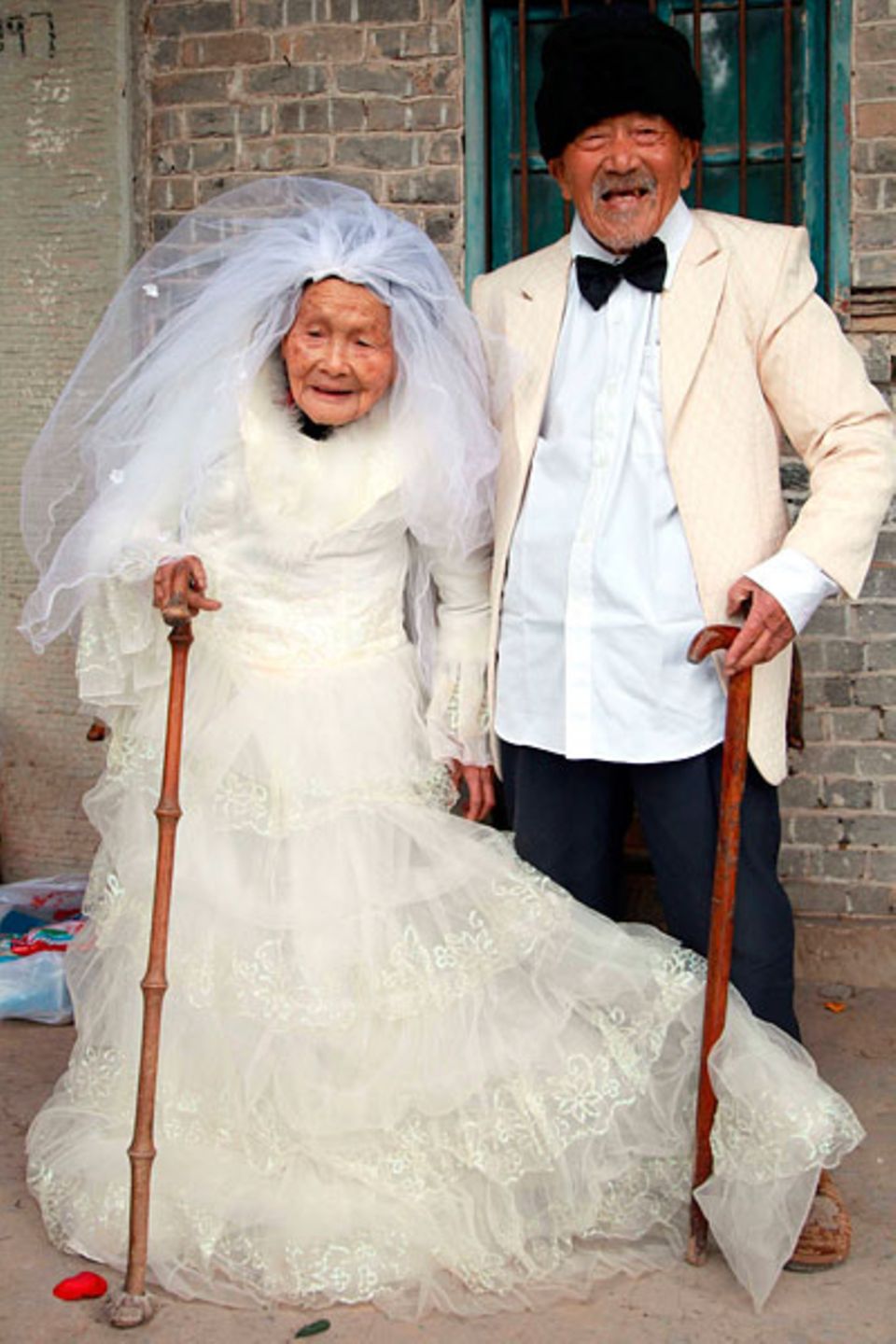 Erstes Hochzeitsfoto nach 88 Jahren: Welch ein Liebesglück