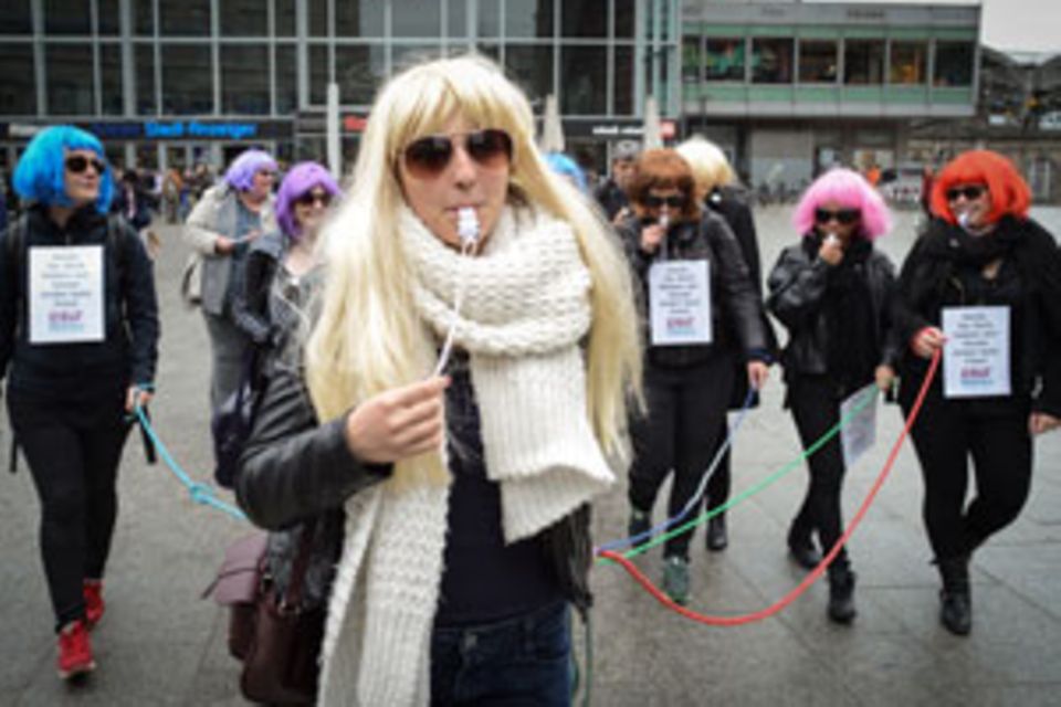 Proteste gegen "Germany's Next Topmodel"