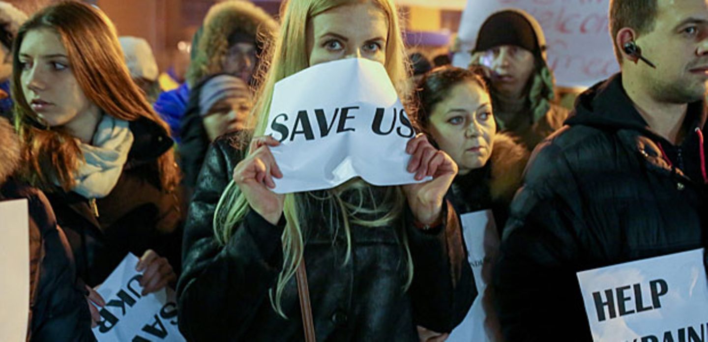 Krim-Konflikt: Ukrainer bitten Nato um Hilfe