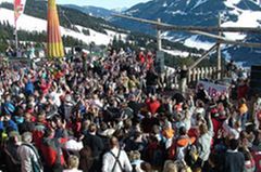 Eine der zahlreichen Après-Ski-Hütten in Saalbach Eine der zahlreichen Après-Ski-Hütten in Saalbach