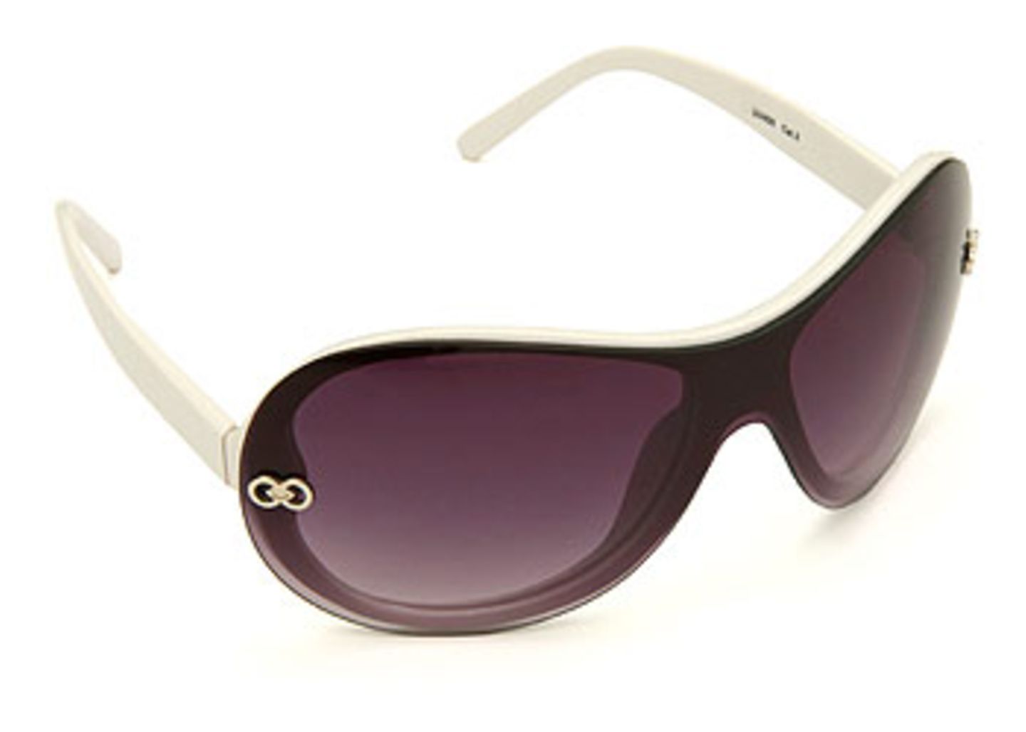 Brille mit weißer Kunststofffassung und grauen Gläsern; 7,95 Euro; von New Yorker