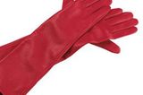 Coole rote Handschuhe aus Leder. Zum Beispiel zum Teufelskostüm! Um 50 Euro bei www.otto.de