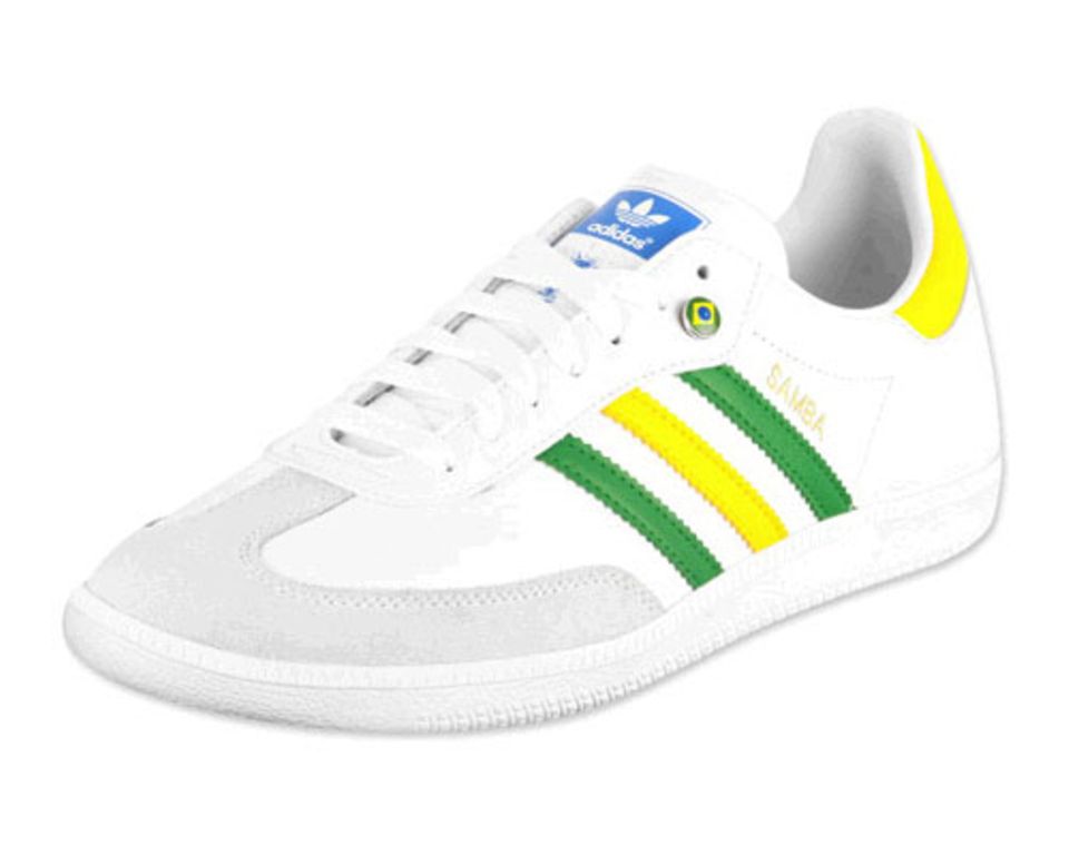 Der Samba-Sneaker von Adidas im Brasilien-Look, über stylefile.de, ca. 70 Euro.