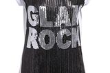 T-Shirt mit Pailletten und "Glam Rock" Schriftzug von Amor & Psyche, um 170 Euro