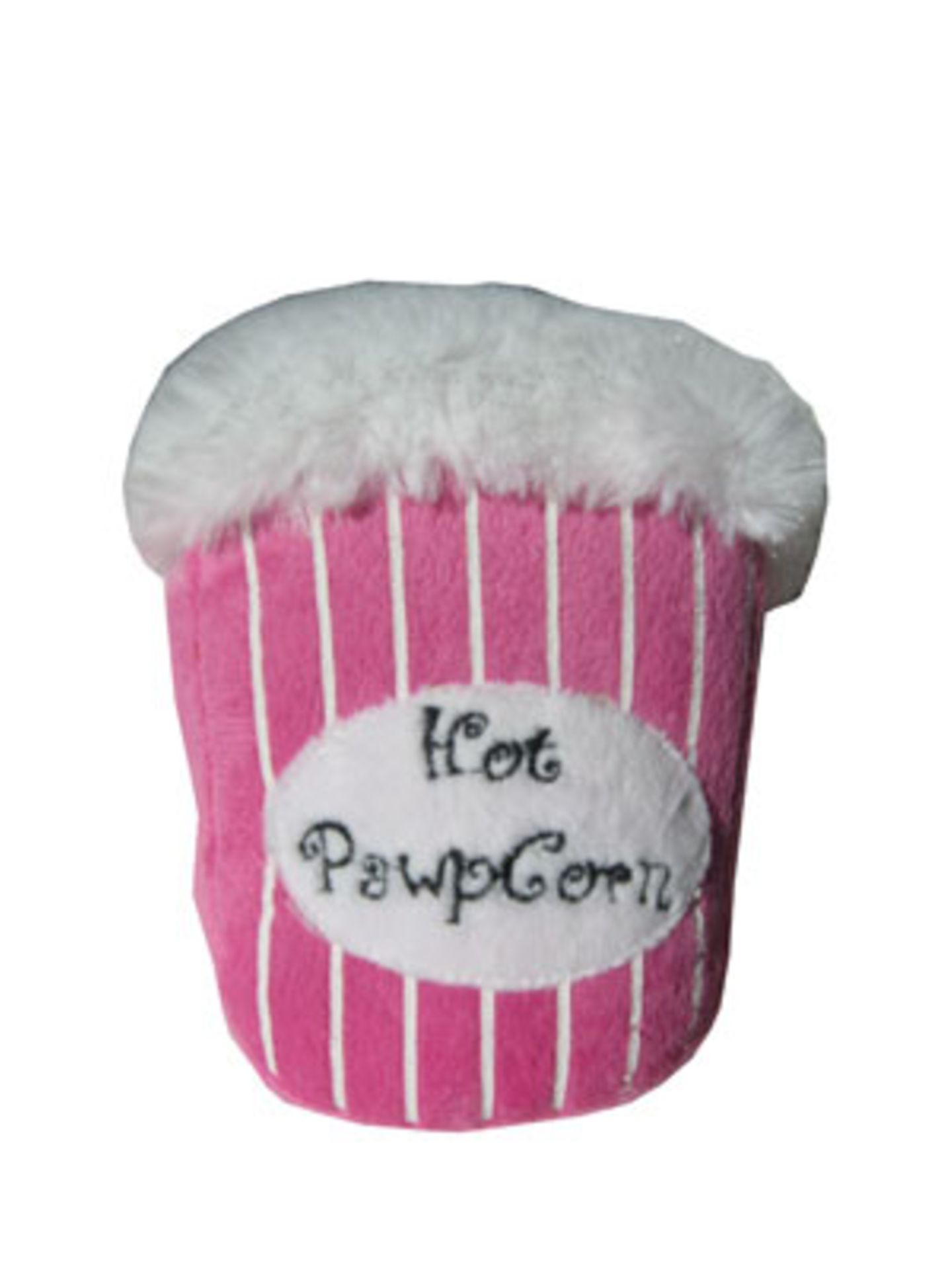 Stoff-Spielzeug "Hot Pawpcorn" - natürlich in Pink - von Pinja Fashion, um 11 Euro.