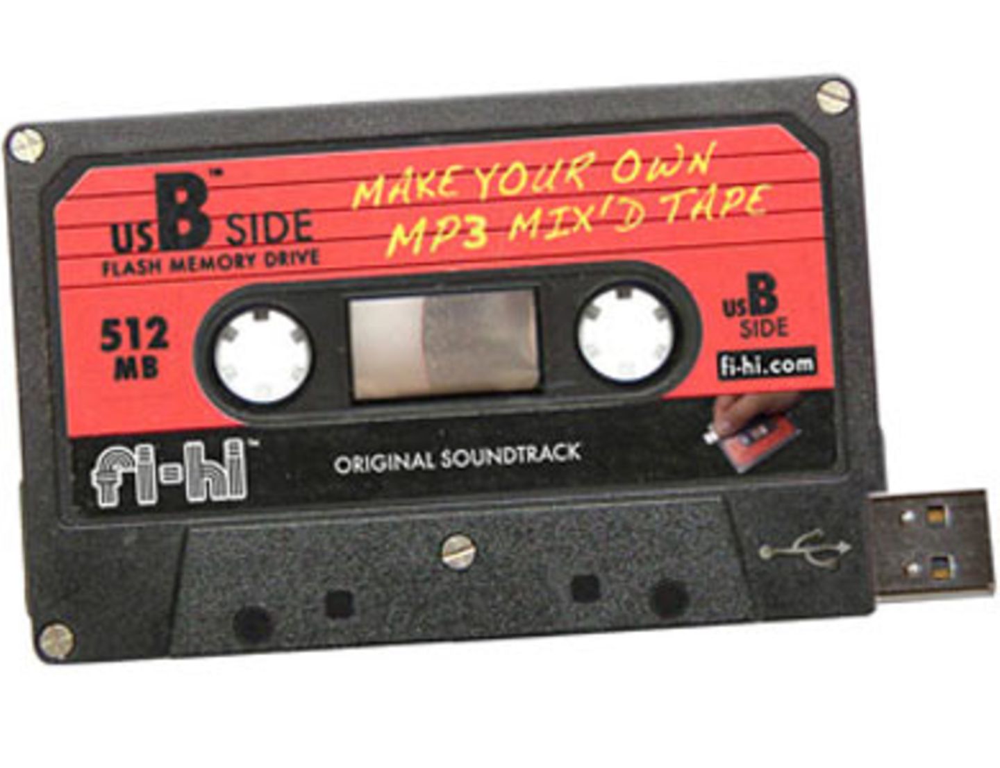 Ihr dachtet, das gute alte Mixtape sei aus der Mode? Falsch gedacht! Es kommt nur etwas moderner daher! Dank des integrierten USB-Sticks könnt ihr diese Kassette einfach mit mp3-Songs befüllen und dann immer und immer wieder anhören! Von fredflare.com, um 20 Euro.