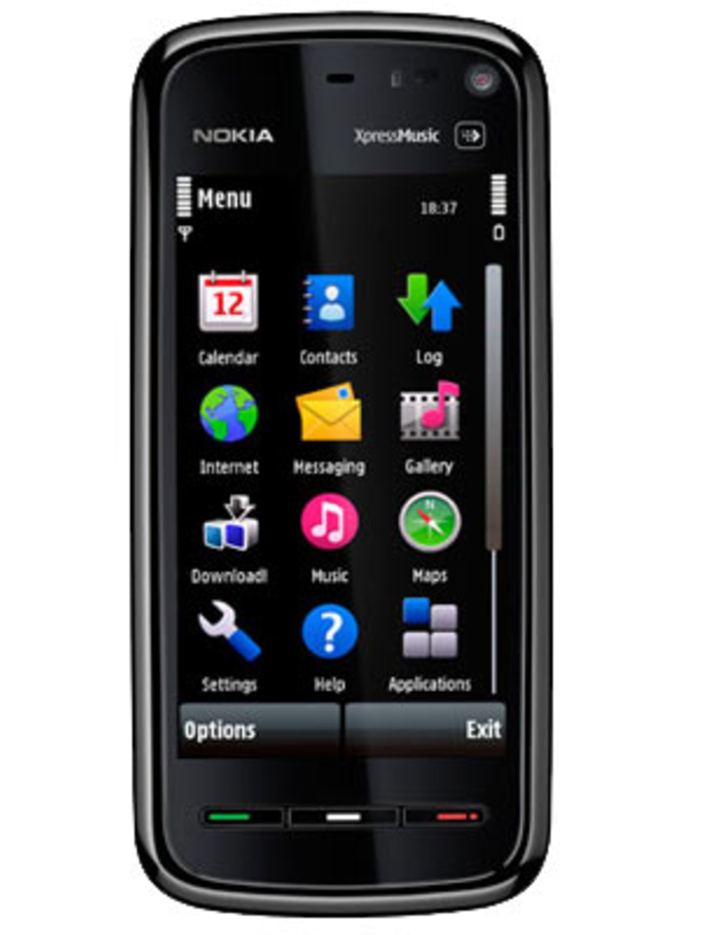 "Nokia 5800 XpressMusic" Wer das Nokia 5800 XpressMusic im Urlaub dabei hat, der muss sich keine Gedanken um den Rückweg zum Hotel machen. Denn das Touchscreen Handy besitzt einen integrierten GPS-Empfänger. Damit kannst du dir deine Position auf der Karte anzeigen lassen oder ein Fahrziel berechnen. Ebenfalls immer abrufbereit: ein Reiseführer. Ab 230 Euro ohne Vertrag.