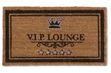 V.I.P-Lounge-Fußmatte aus Kokos. Um 20 Euro bei Tolle Geschenke.