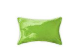 Giftgrünes Samt-Kissen von Zara Home, um 10 Euro (ohne Füllung).