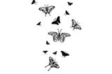 Individualisierbares Wandtattoo mit Schmetterlingen von Wandtattoo YD über DaWanda, um 30 Euro.