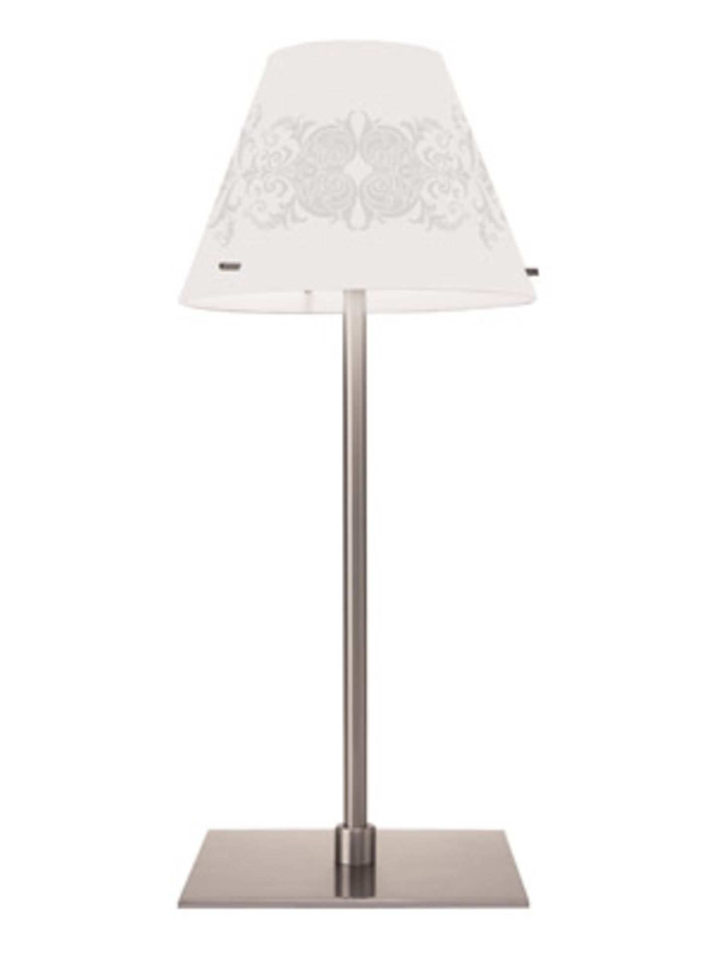 Weiße Stehlampe mit grauem Print für ca. 98 Euro von ESPRIT www.esprit.de