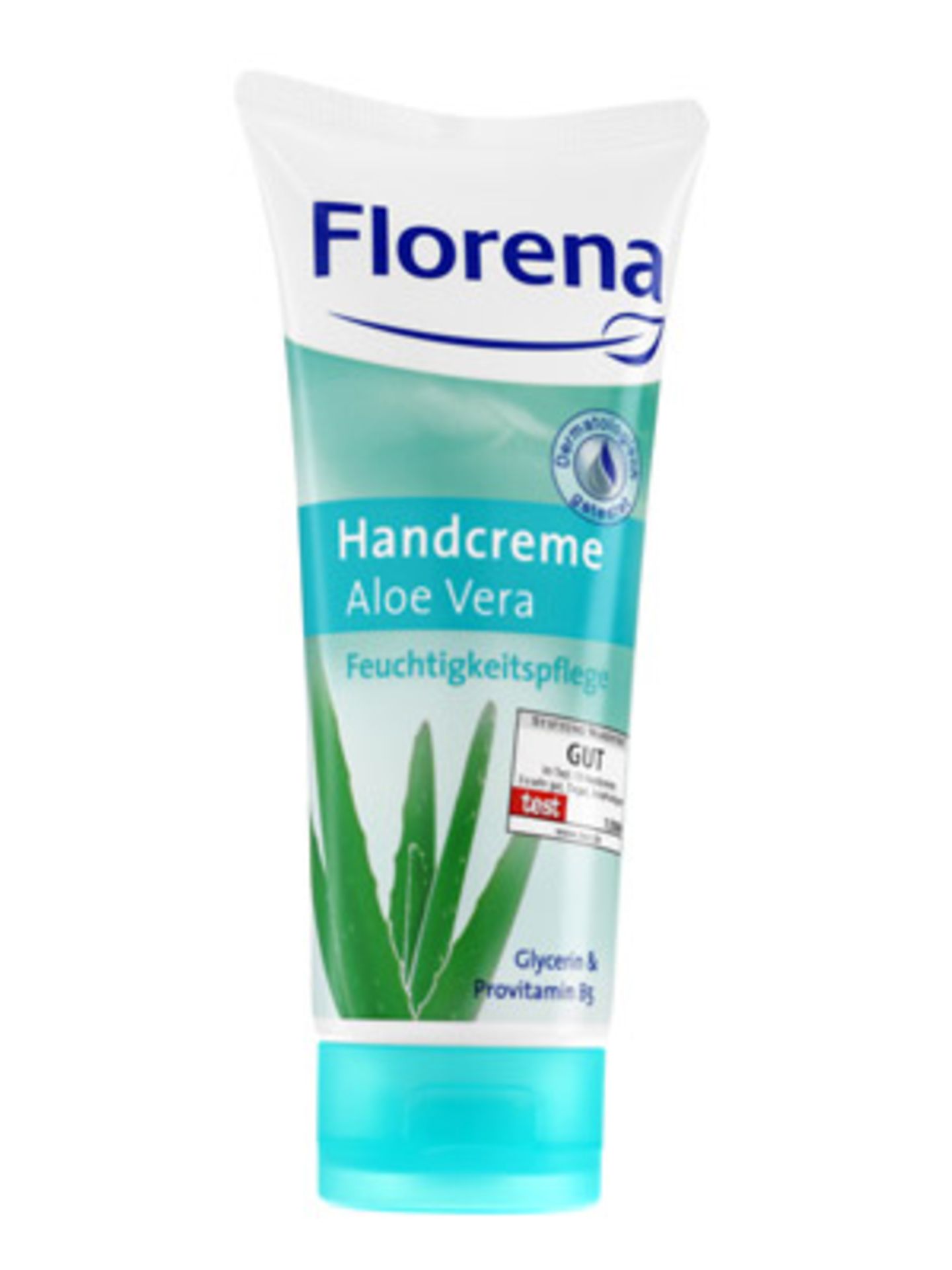 Feuchtigkeitsspendende Handcreme mit Aloe Vera, um 1,60 Euro.
