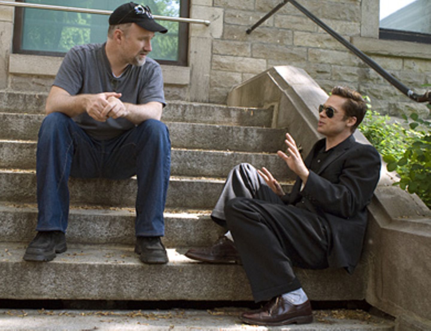 Regisseur David Fincher und Hauptdarsteller Brad Pitt arbeiteten schon für "Sieben" und "Fight Club" zusammen