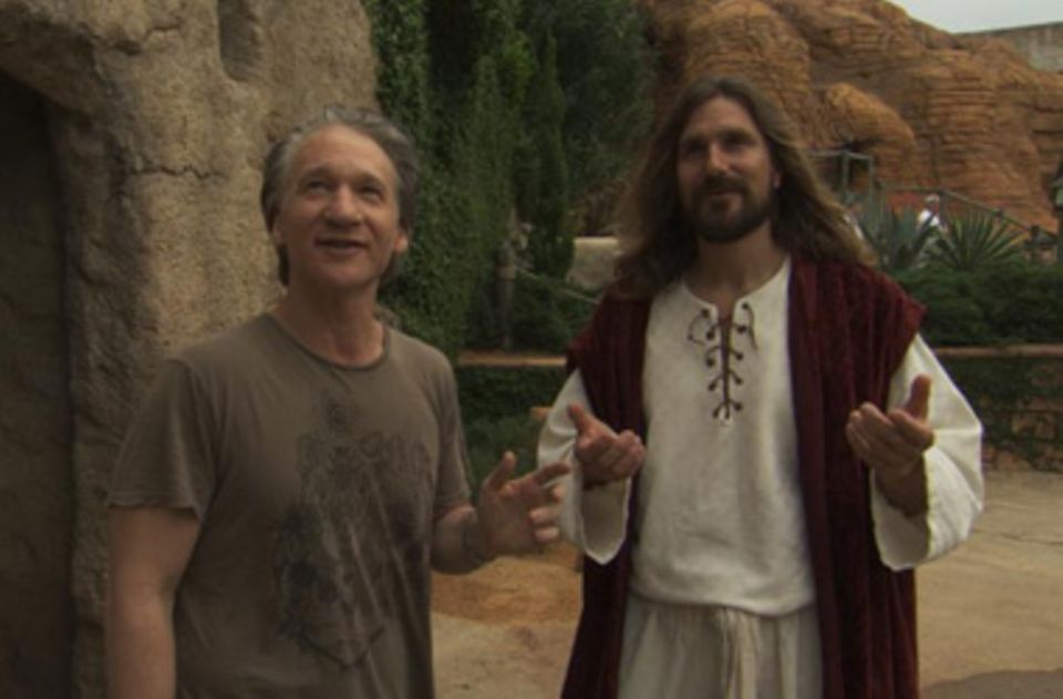 Bill Maher spricht im biblischen Freizeitpark mit Jesus