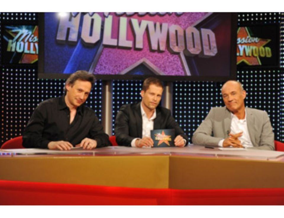 Mission Hollywood Die Jury (v.li.) Bernard Hiller, Til Schweiger und Gastjuror Heiner Lauterbach