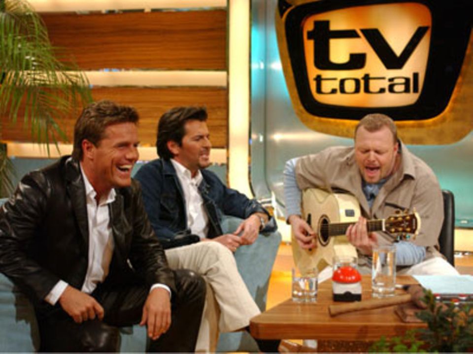 Highlights aus zehn Jahren "TV Total": Stefan Raab mit Modern Talking