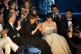 81. Oscar-Verleihung: Penélope Cruz im Moment der Bekanntgabe ihres Gewinns in der Kategorie "Beste Nebendarstellerin"