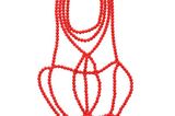 Raffiniertes Perlen-Collier in Rot von H&M, um 20 Euro.